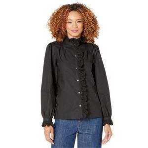 Joie Amiens Blouse Black Size M